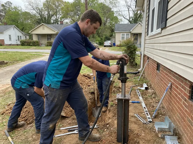Foundation Pier Installation in Macon, GA